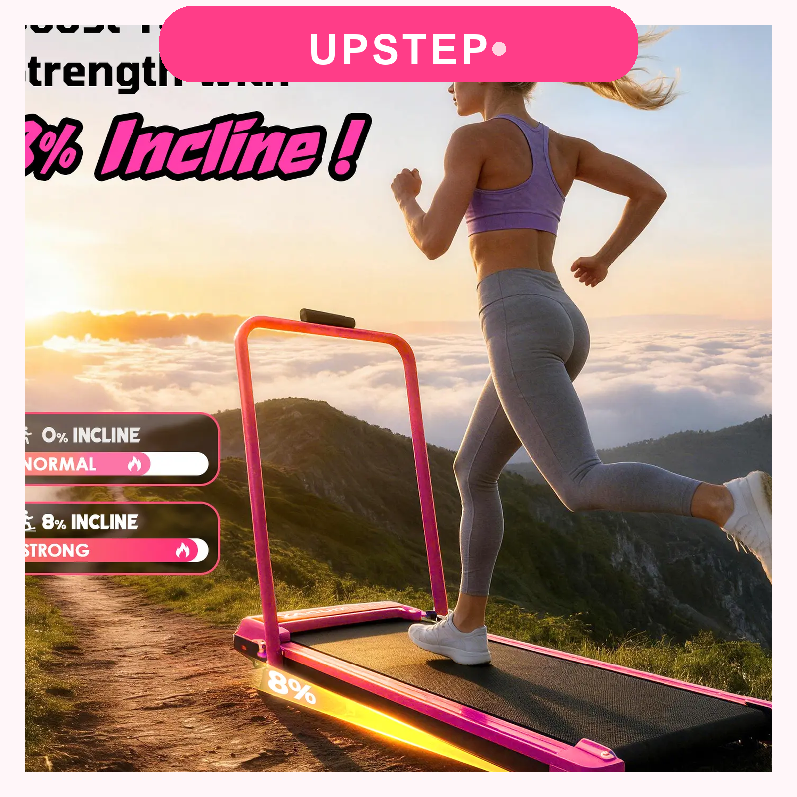 UPSTEP walking pad incline