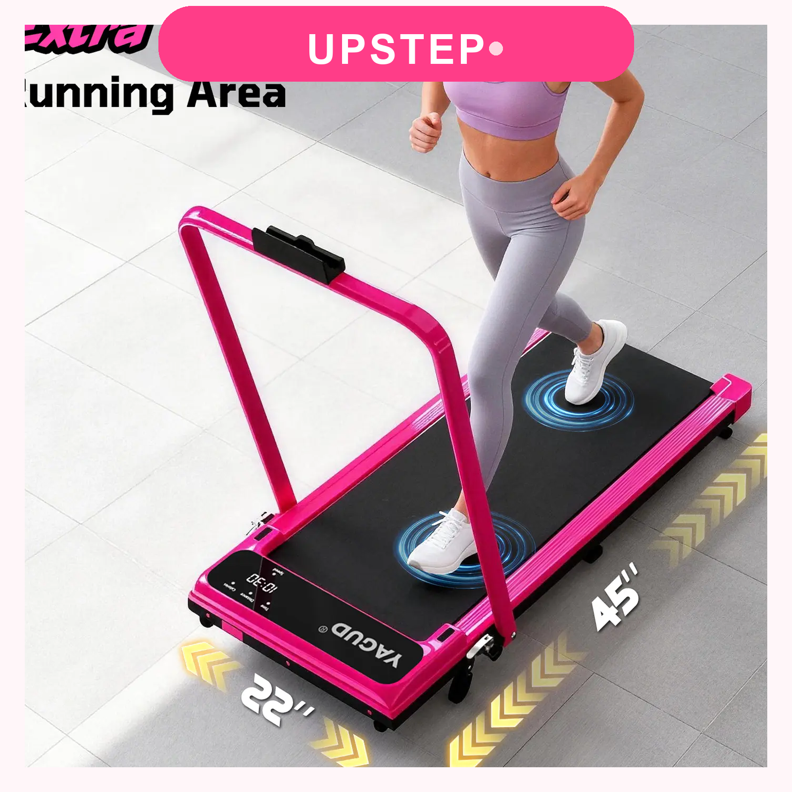 UPSTEP walking pad running area